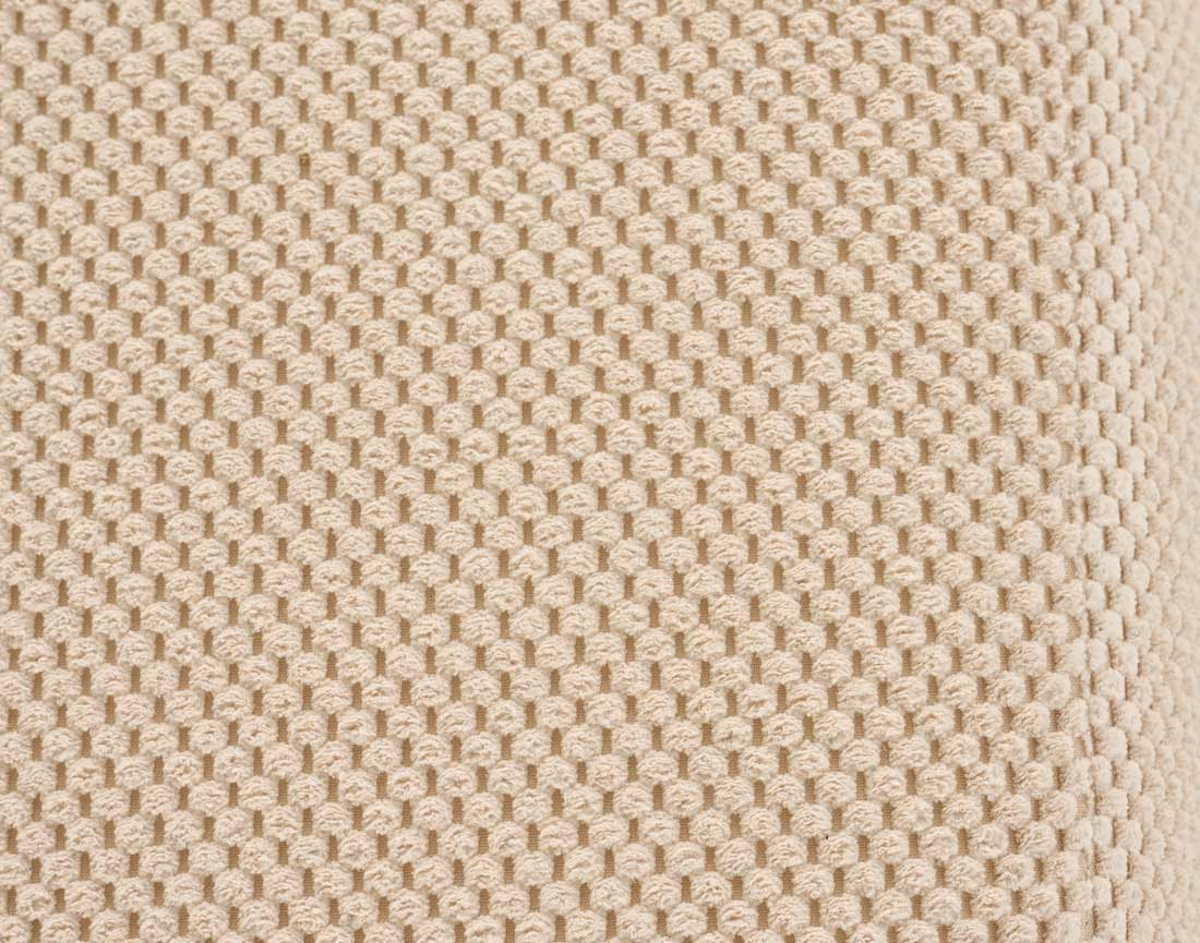 Canapé droit 2 places en velours texturé Charles