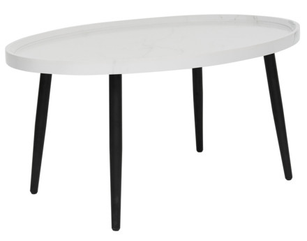 Table basse effet marbre 80 cm Helsinki