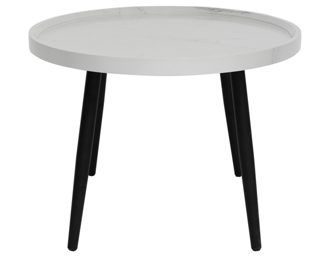 Table basse effet marbre 80 cm Helsinki