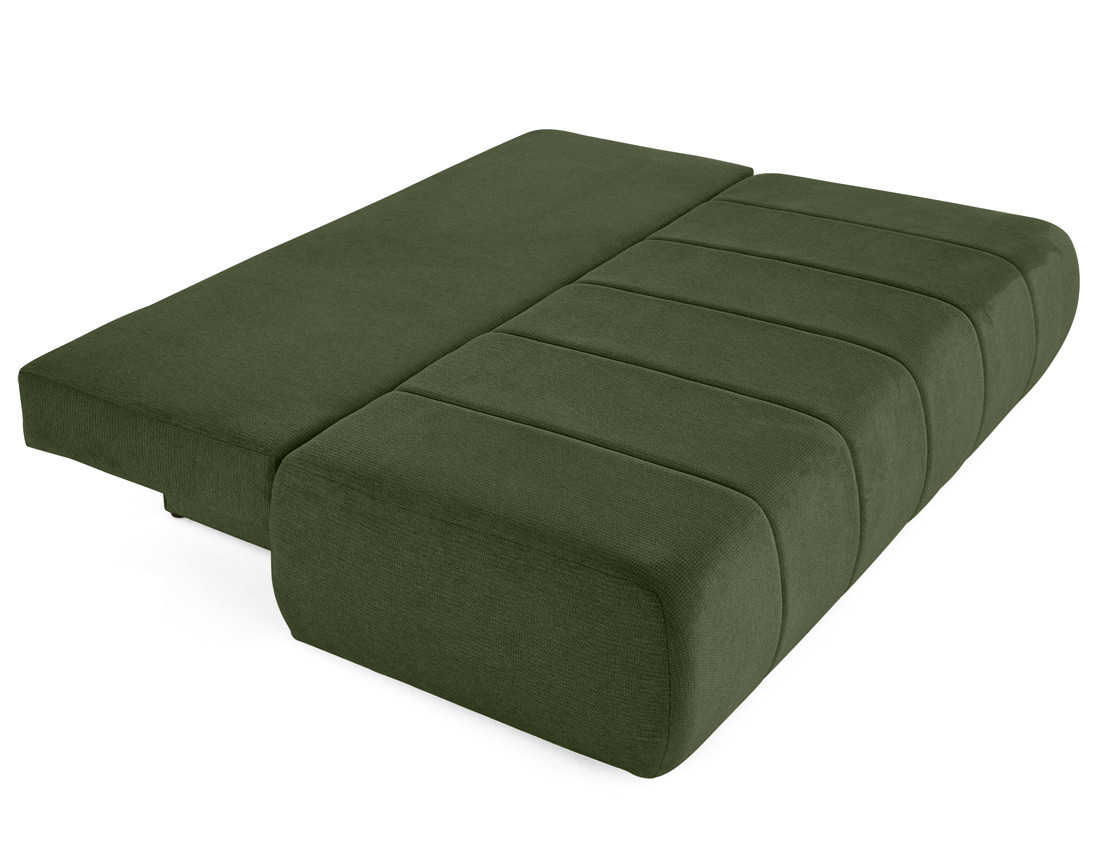 Canapé droit 3 places convertible avec coffre en tissu texturé Harper