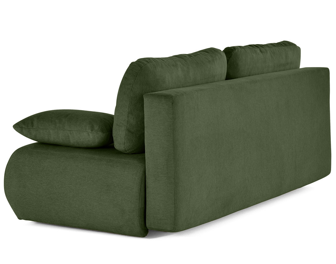 Canapé droit 3 places convertible avec coffre en tissu texturé Harper