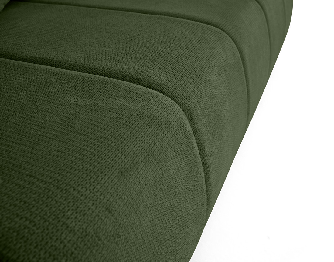 Canapé droit 3 places convertible avec coffre en tissu texturé Harper