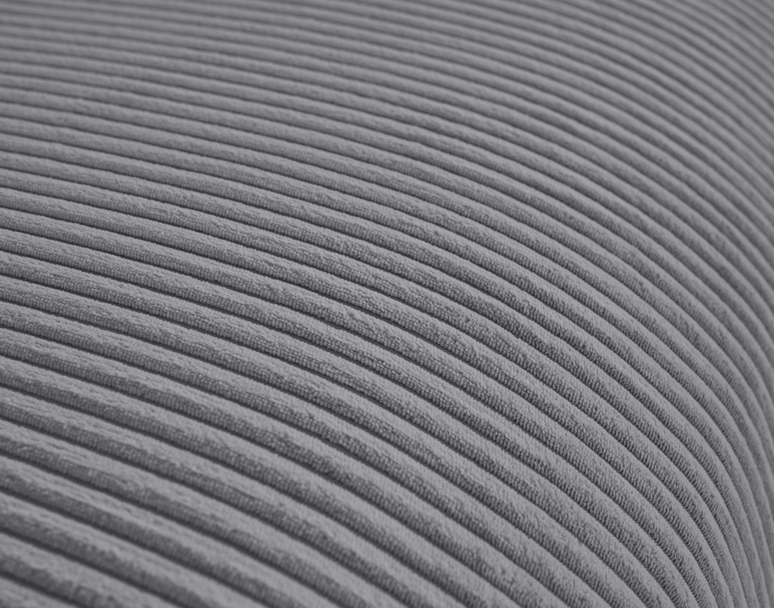 Canapé d'angle réversible 4 places convertible avec deux coffres en velours côtelé Pivoine