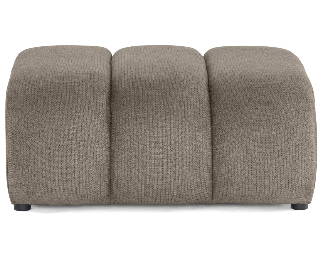 Pouf en tissu texturé Debbie