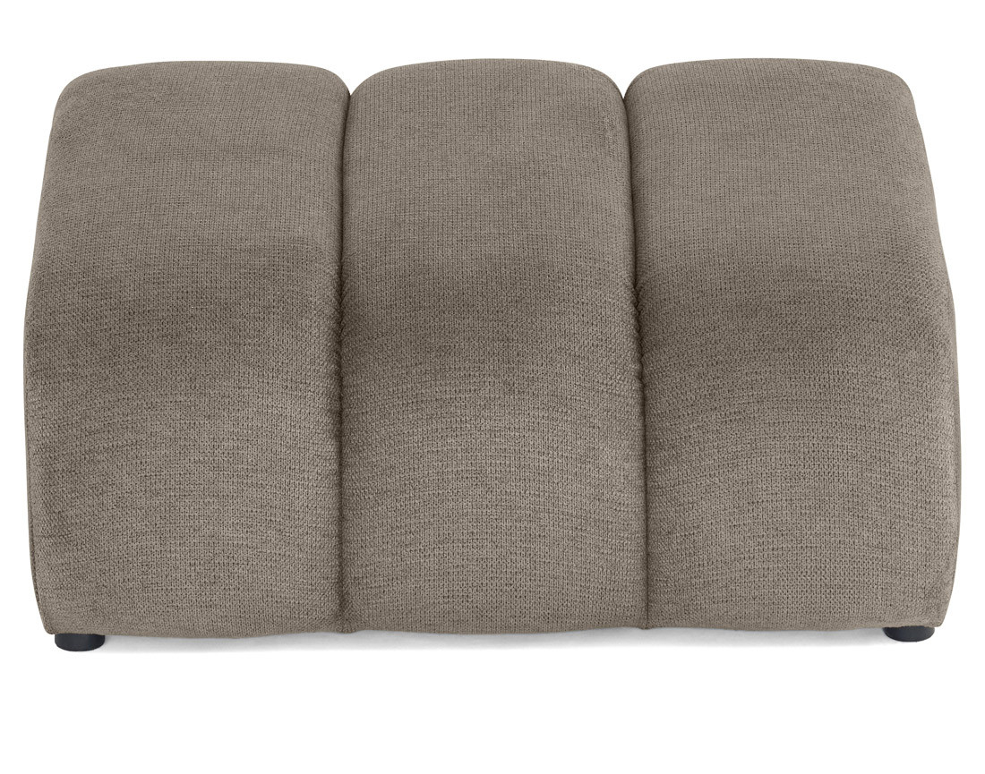 Pouf en tissu texturé Debbie