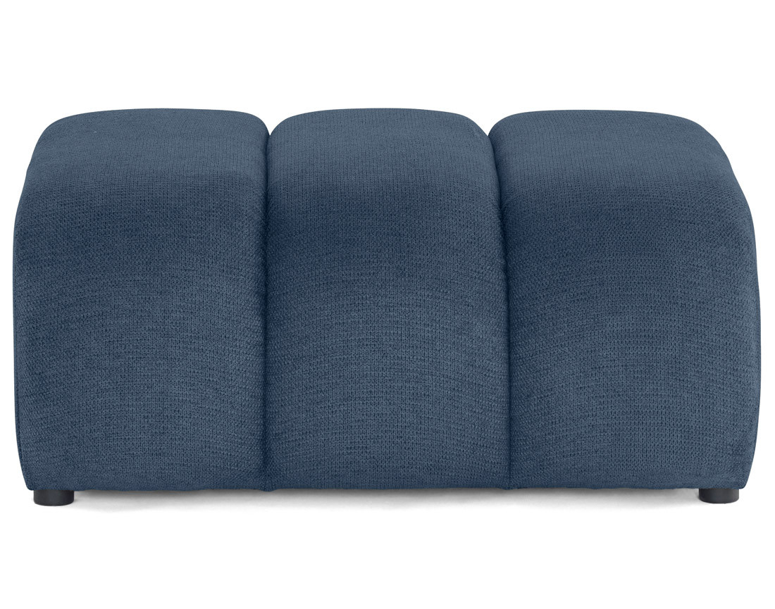 Pouf en tissu texturé Debbie