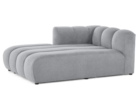 Module d'assise méridienne gauche en tissu texturé Debbie