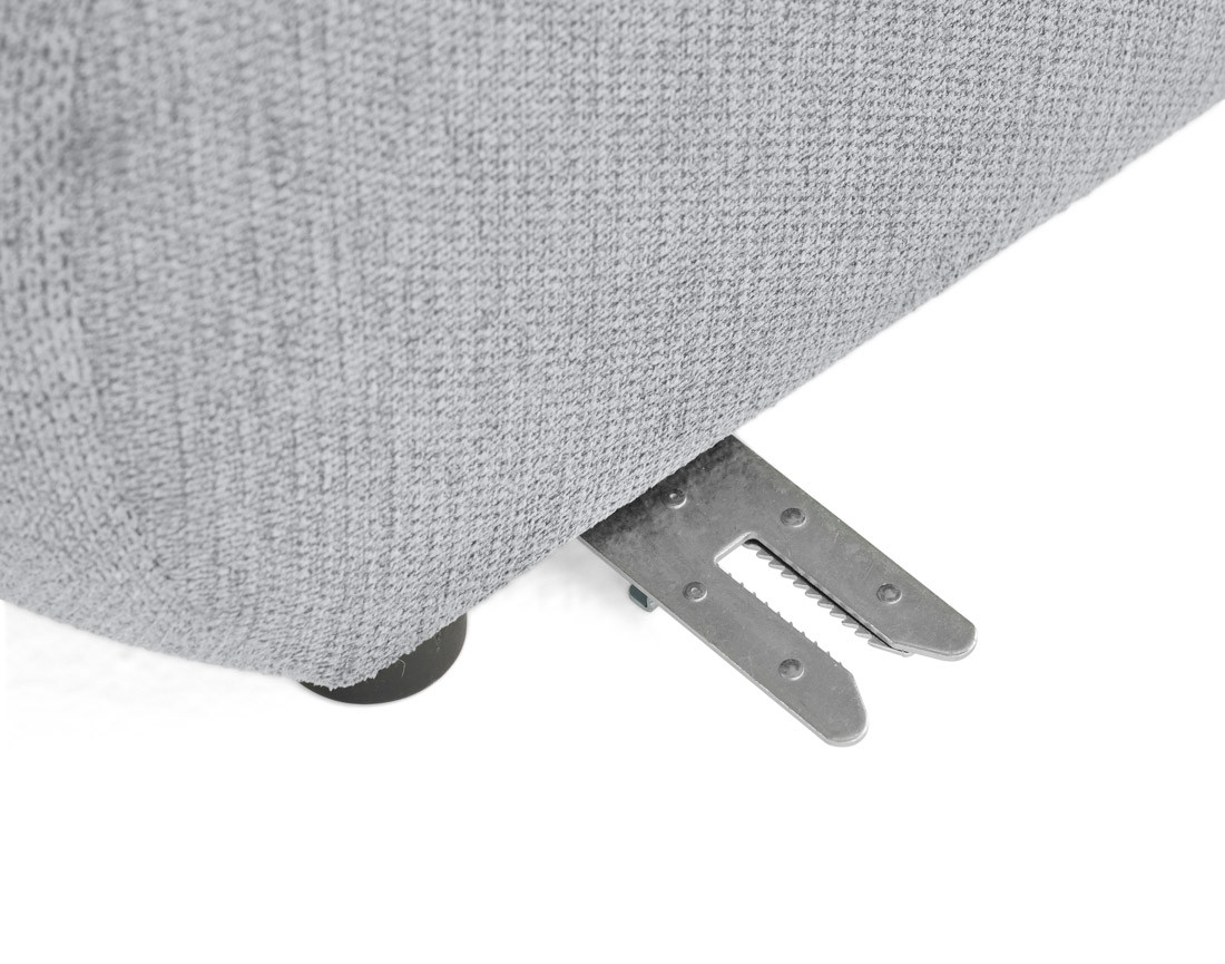 Module d'assise méridienne gauche en tissu texturé Debbie