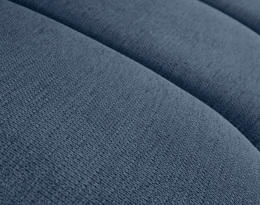 Module d'assise gauche en tissu texturé Debbie