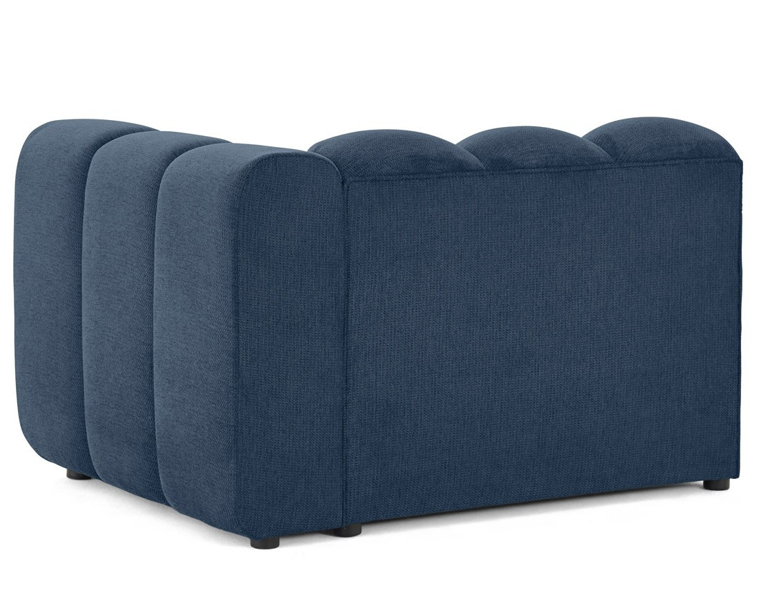 Module d'assise droit en tissu texturé Debbie