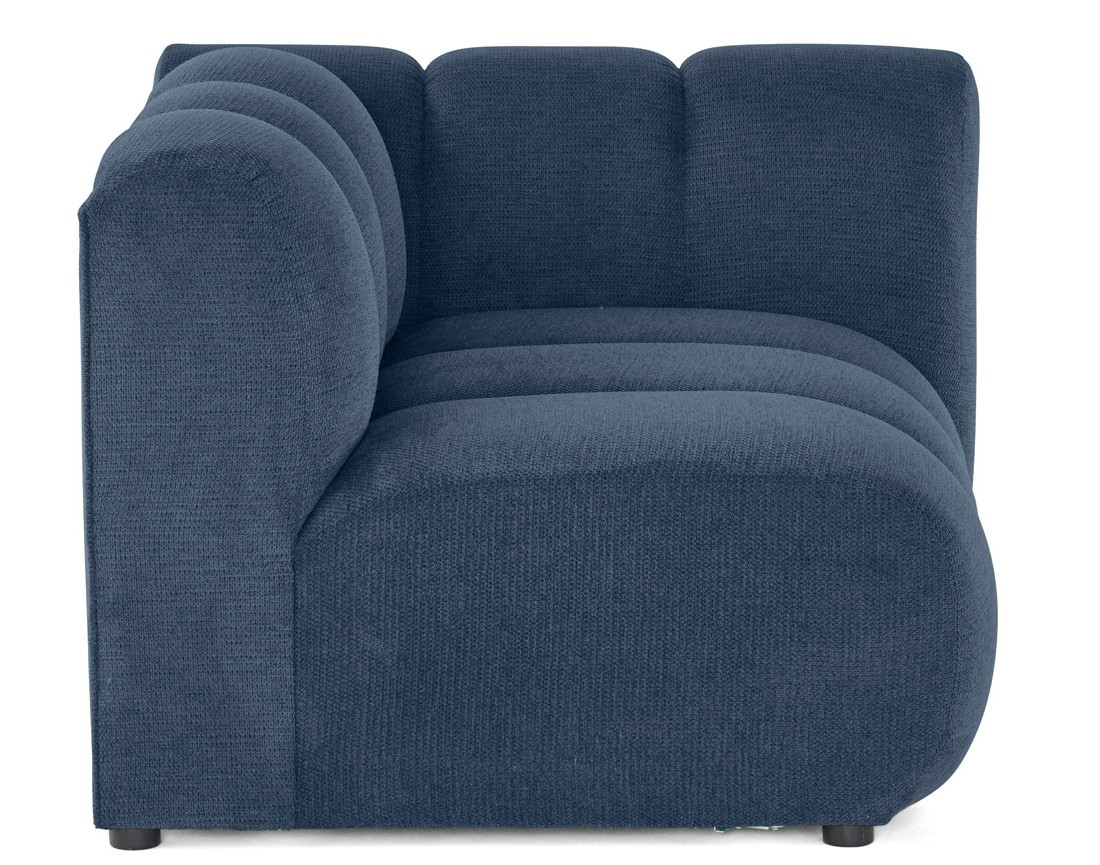 Module d'assise droit en tissu texturé Debbie