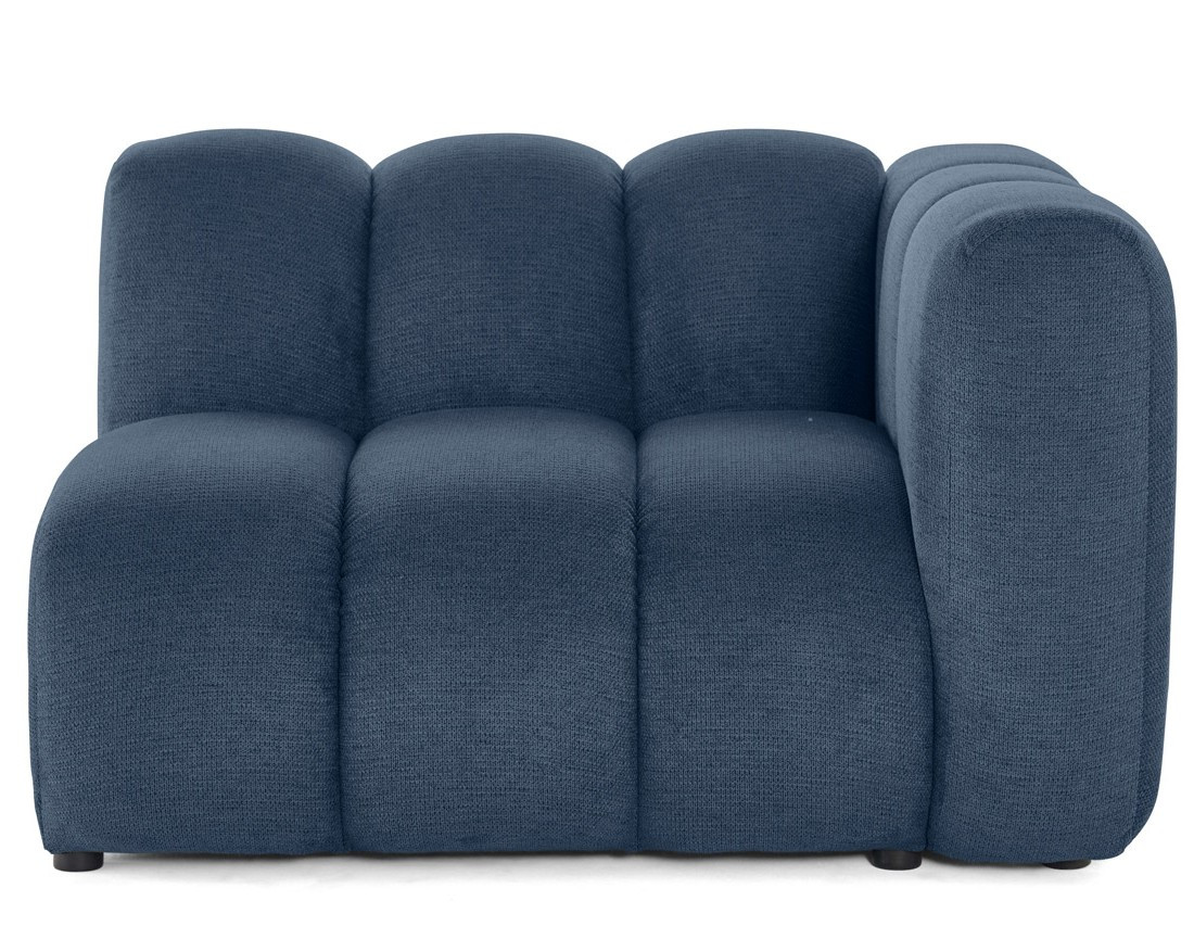 Module d'assise droit en tissu texturé Debbie