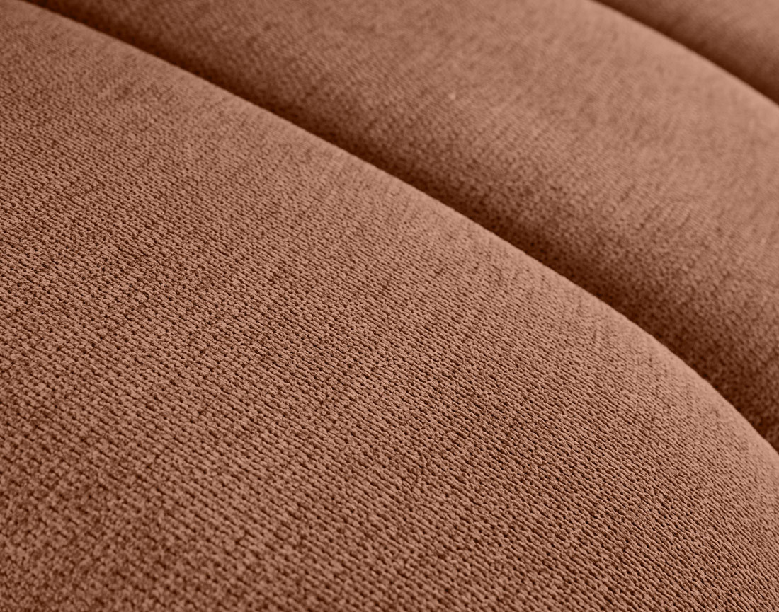 Module d'assise droit en tissu texturé Debbie