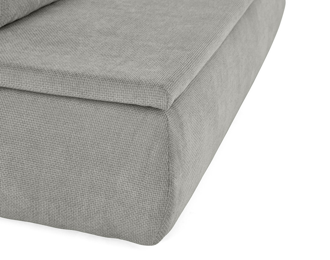 Canapé 3 places convertible avec coffre en velours texturé Kurt