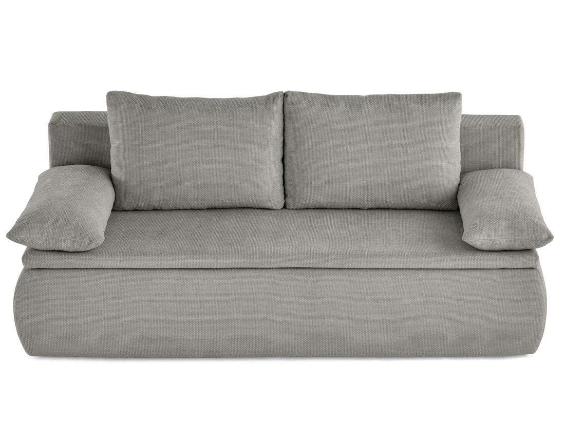 Canapé 3 places convertible avec coffre en velours texturé Kurt