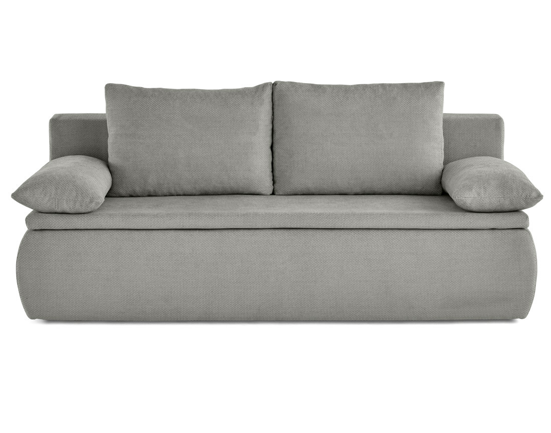 Canapé 3 places convertible avec coffre en velours texturé Kurt