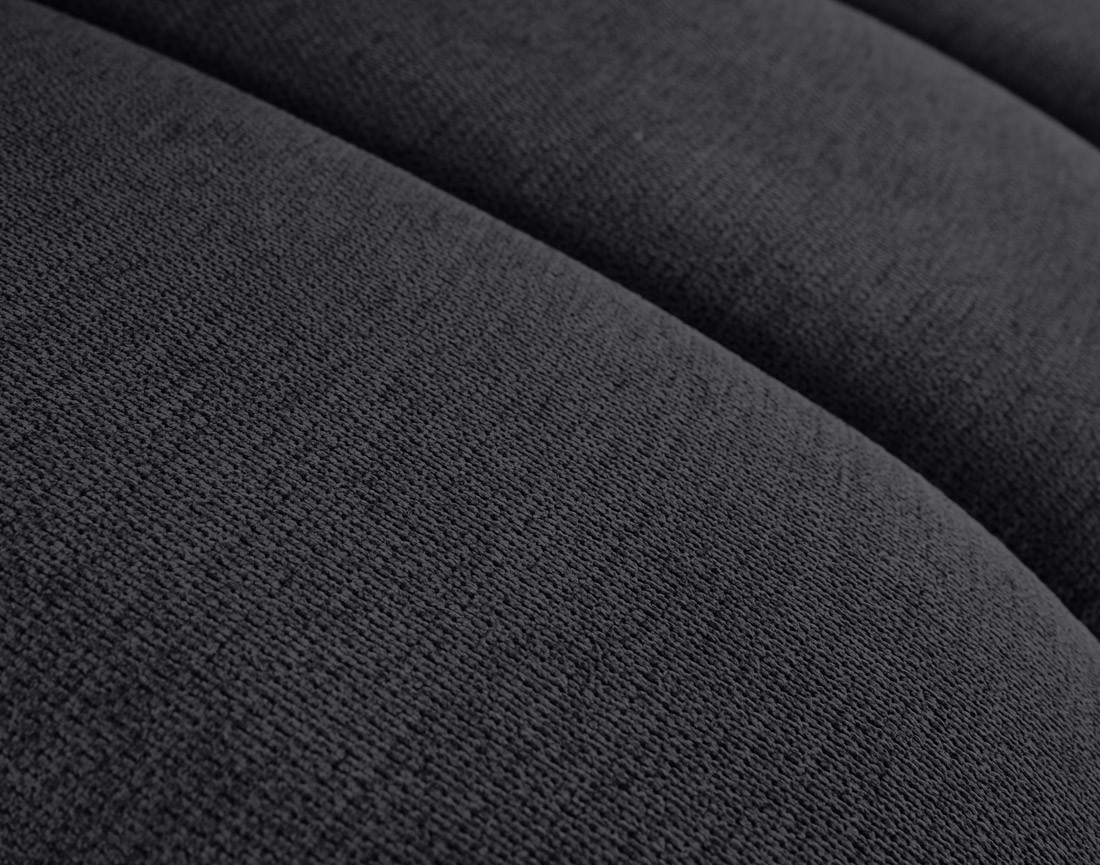 Canapé modulable d'angle droit 4 places avec accoudoir en tissu texturé Debbie