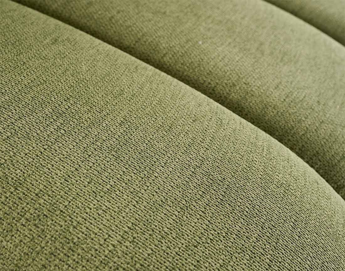 Canapé modulable d'angle gauche 4 places avec accoudoir en tissu texturé Debbie