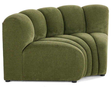 Module d'angle réversible en tissu texturé Debbie