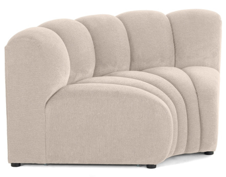 Module d'angle réversible en tissu texturé Debbie