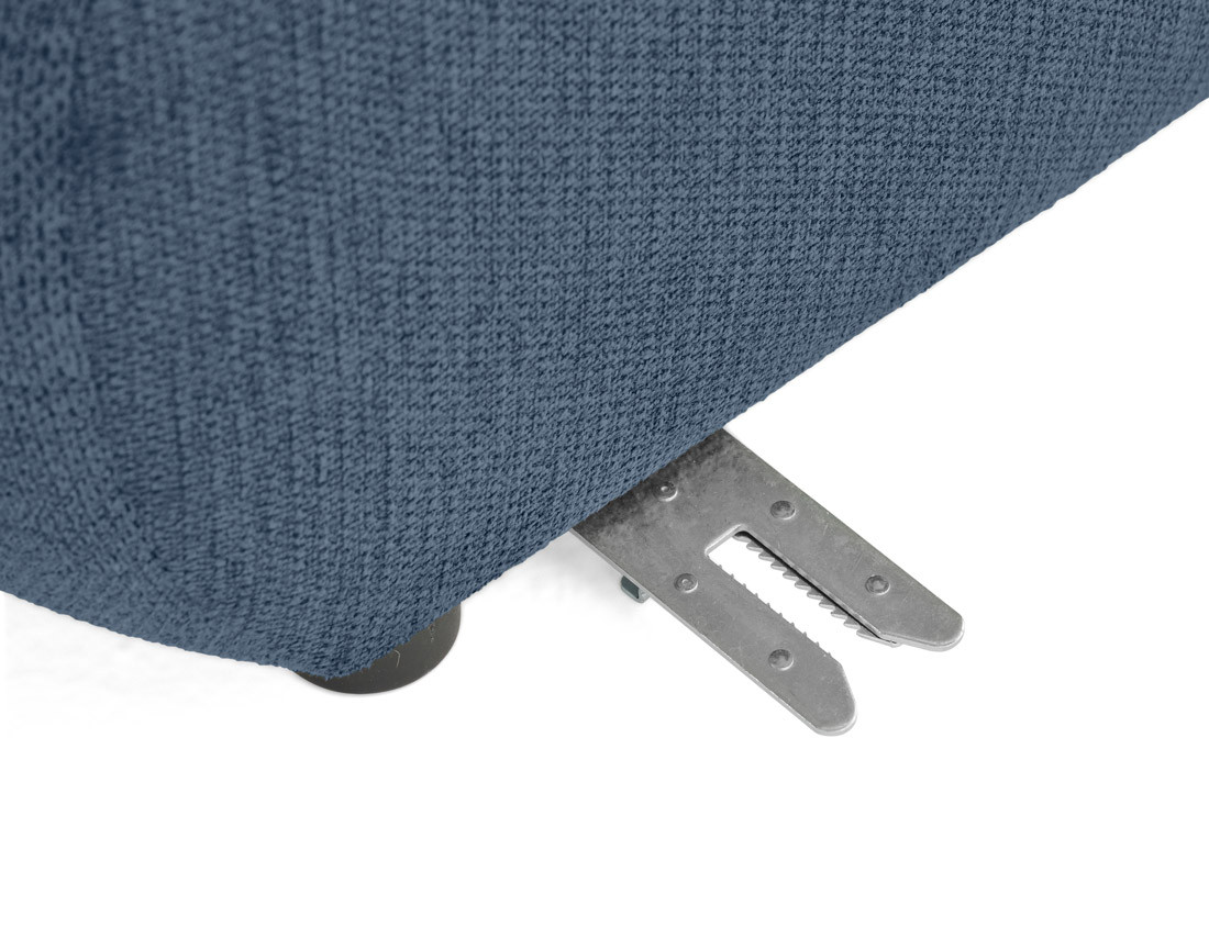 Module d'assise sans accoudoirs en tissu texturé Debbie