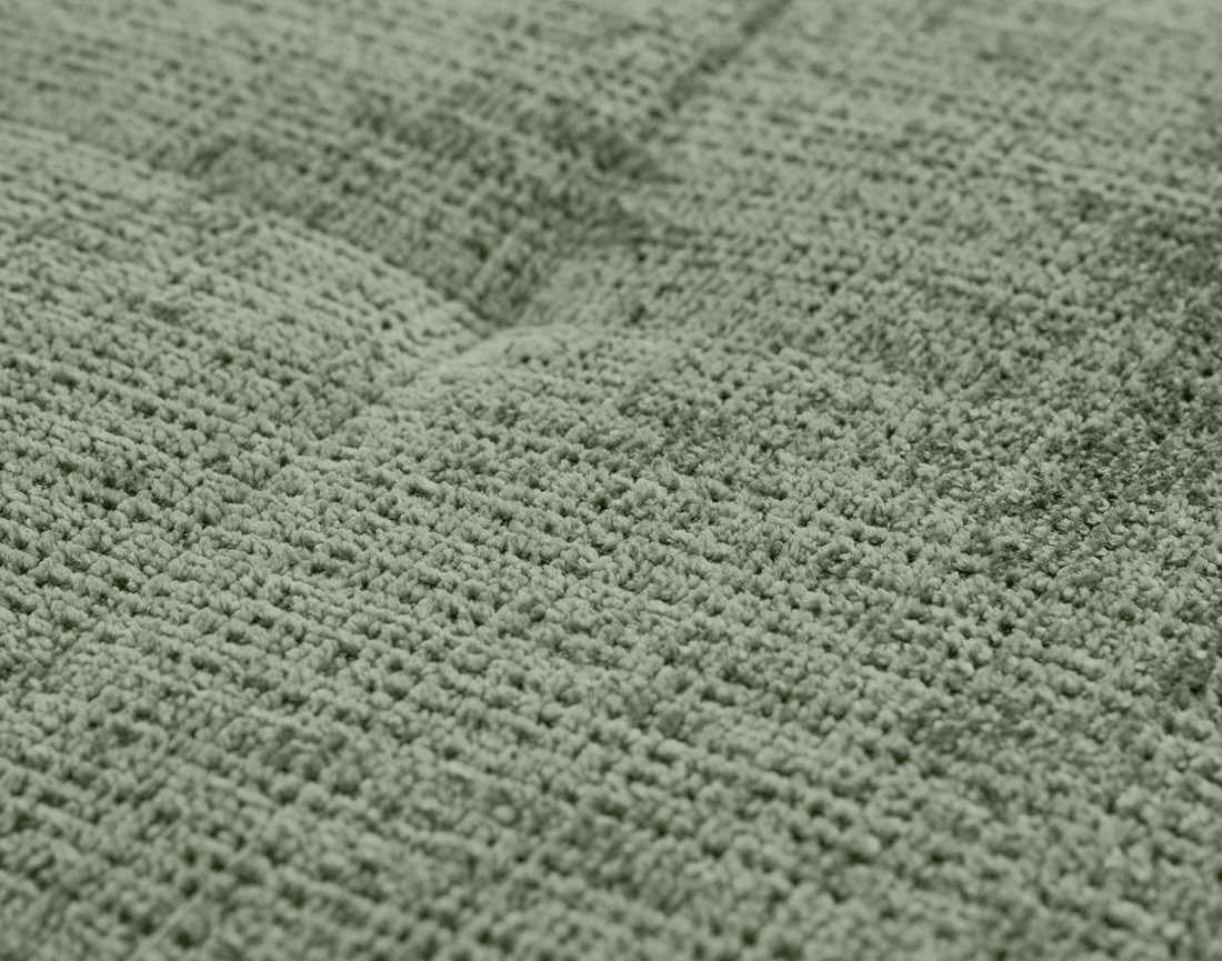 Canapé d'angle gauche 4 places en velours texturé Rune