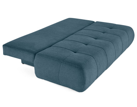 Canapé droit 3 places convertible avec coffre en tissu texturé Bowie