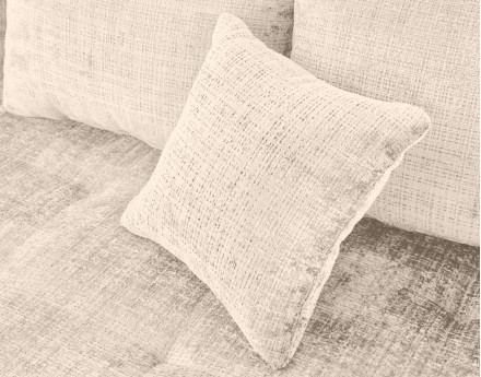 Canapé d'angle droit 4 places en velours texturé Rune