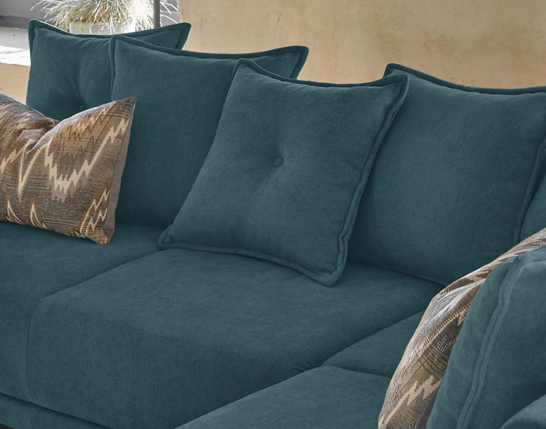 Lena - Canapé scandinave d'angle panoramique convertible droite