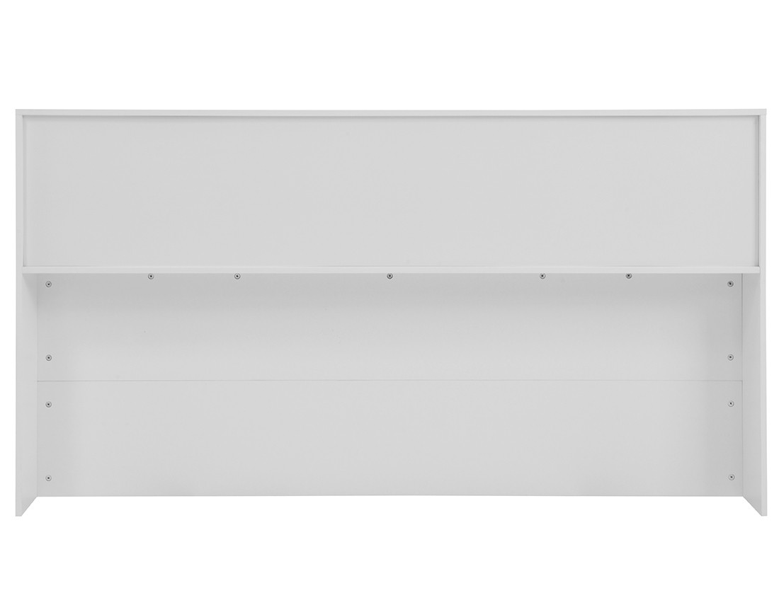 Lit avec rangements 160x200 cm sommier inclus bois Andrea