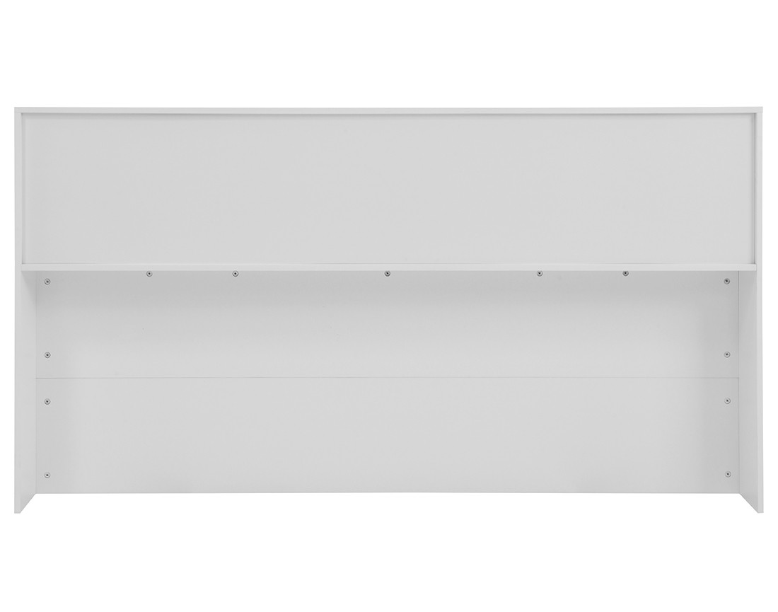 Lit avec rangements 180x200 cm sommier inclus bois Andrea