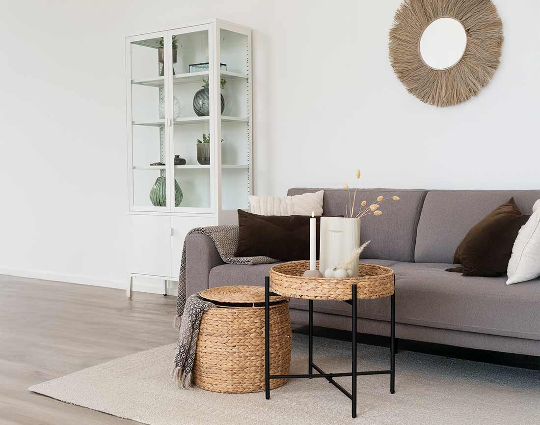 Plaid 130x180 cm en coton recyclé Martina