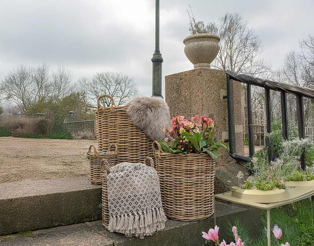 Plaid 130x180 cm en coton recyclé Martina