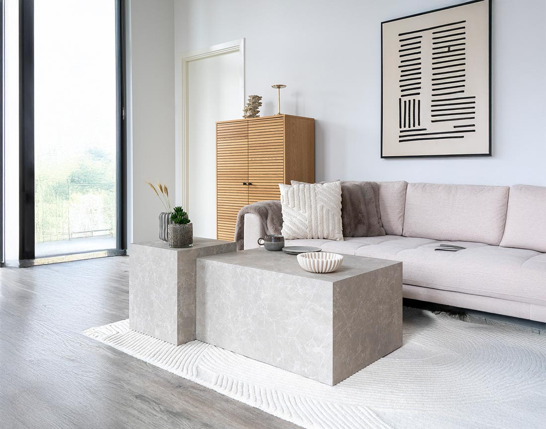 Coussin polyester et coton 45x45 cm Emilia