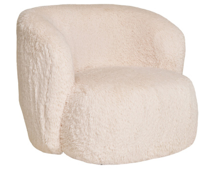 Fauteuil en fausse fourrure Maeto