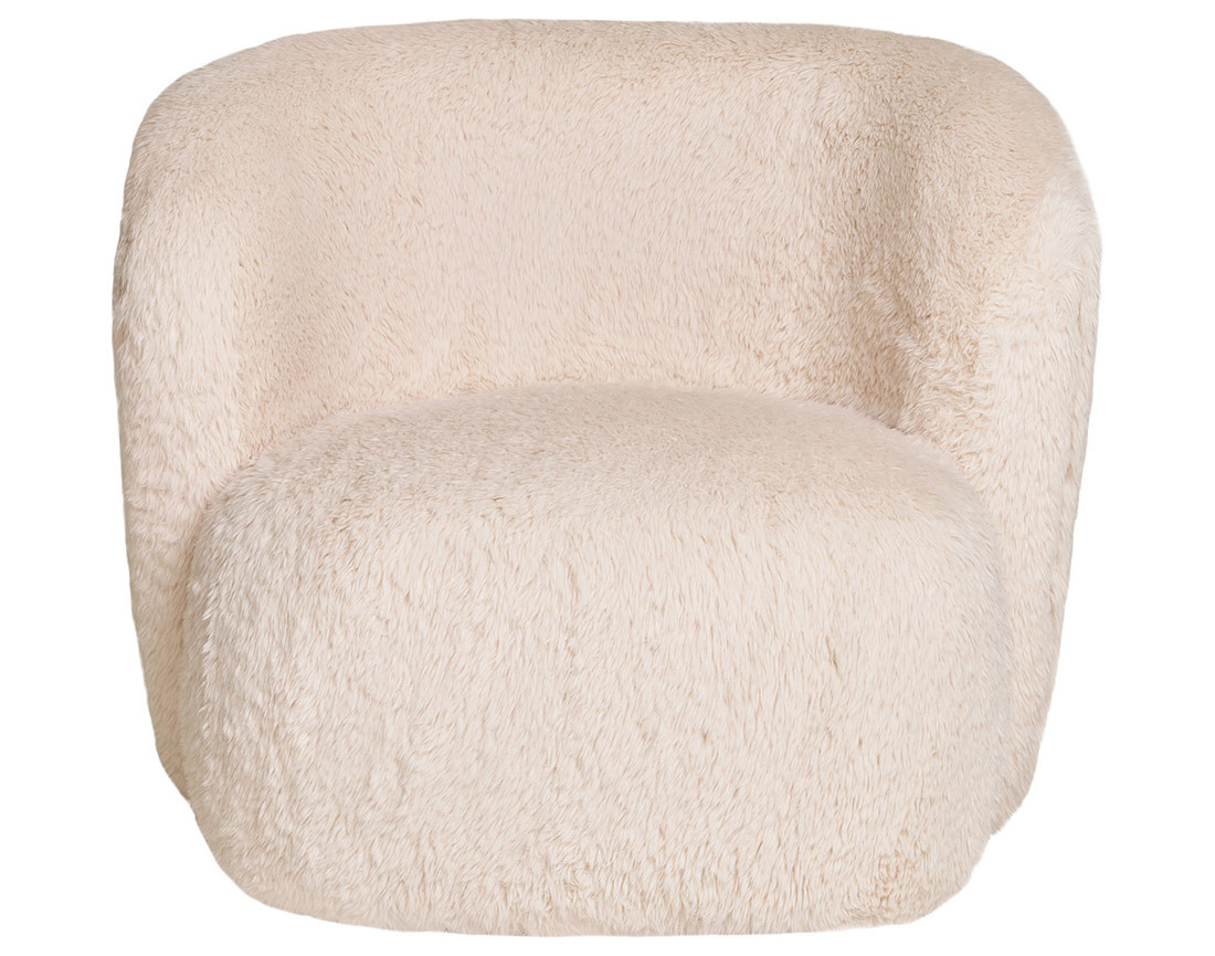 Fauteuil en fausse fourrure Maeto