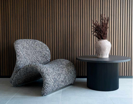 Fauteuil en tissu Mattia