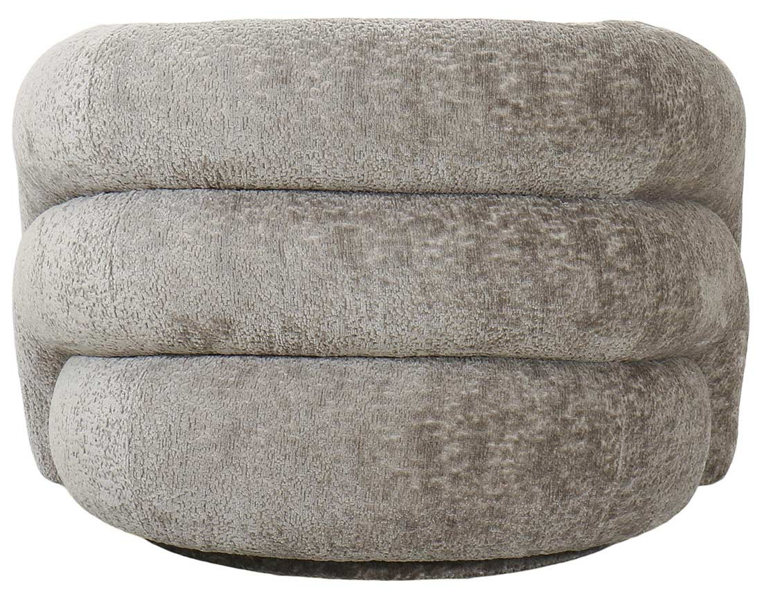 Fauteuil pivotant en tissu texturé Nicolo