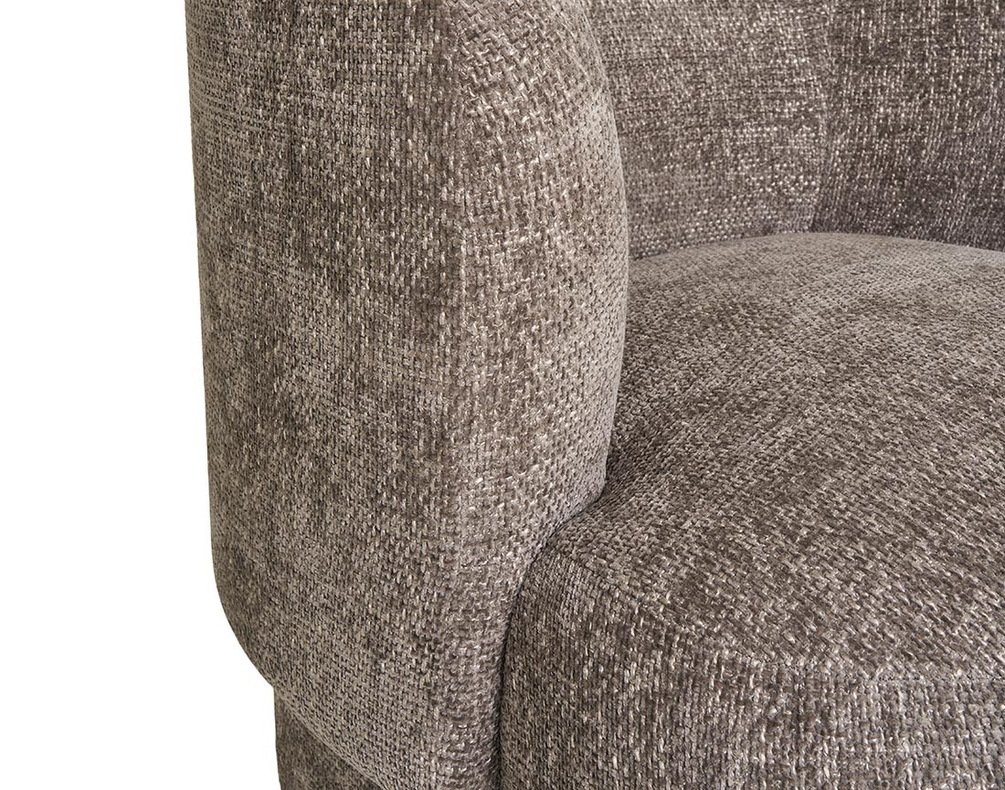 Fauteuil en tissu texturé Olbia