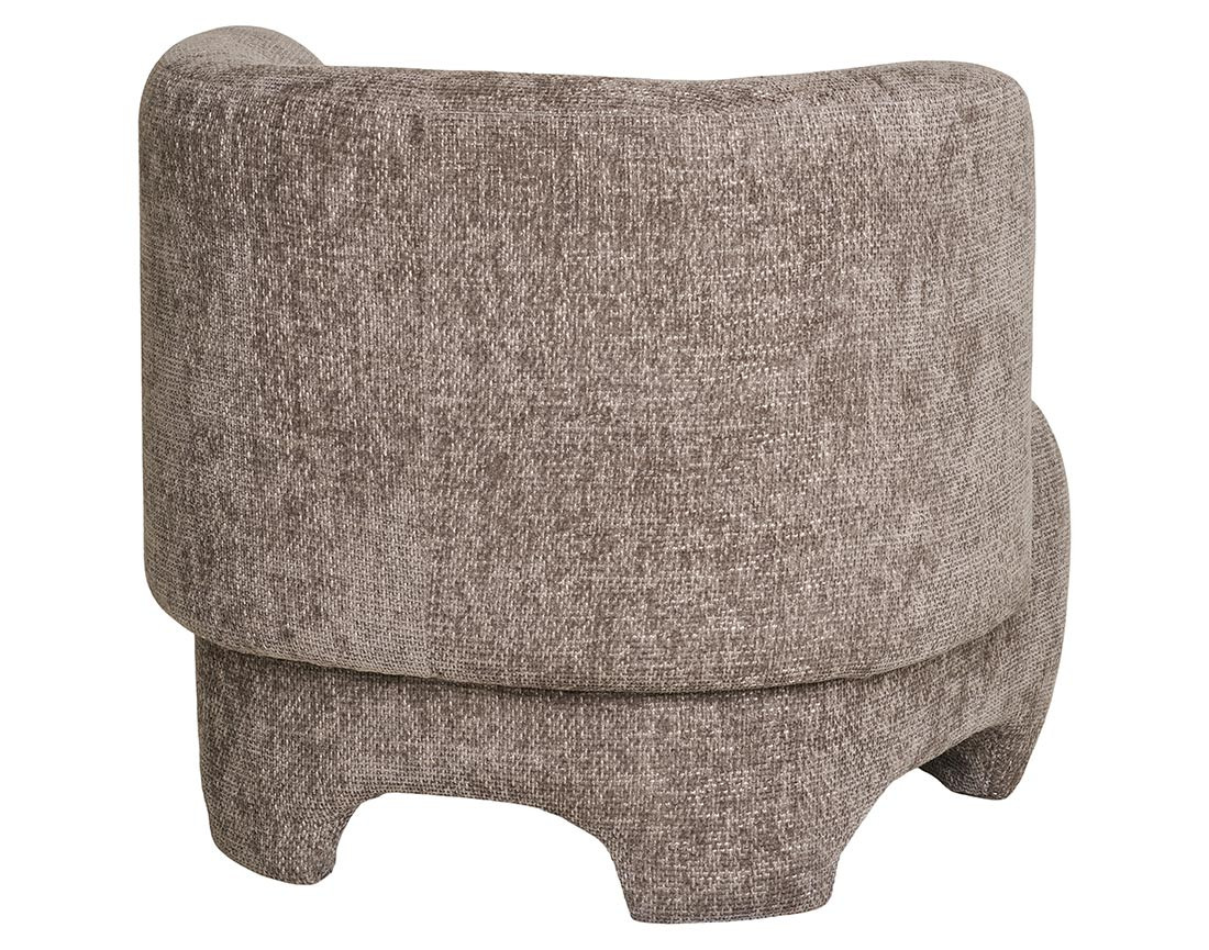 Fauteuil en tissu texturé Olbia