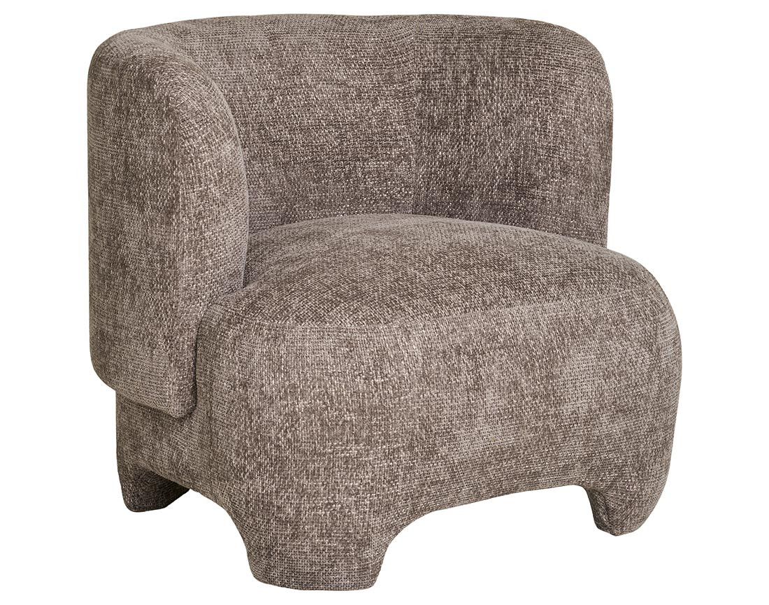Fauteuil en tissu texturé Olbia