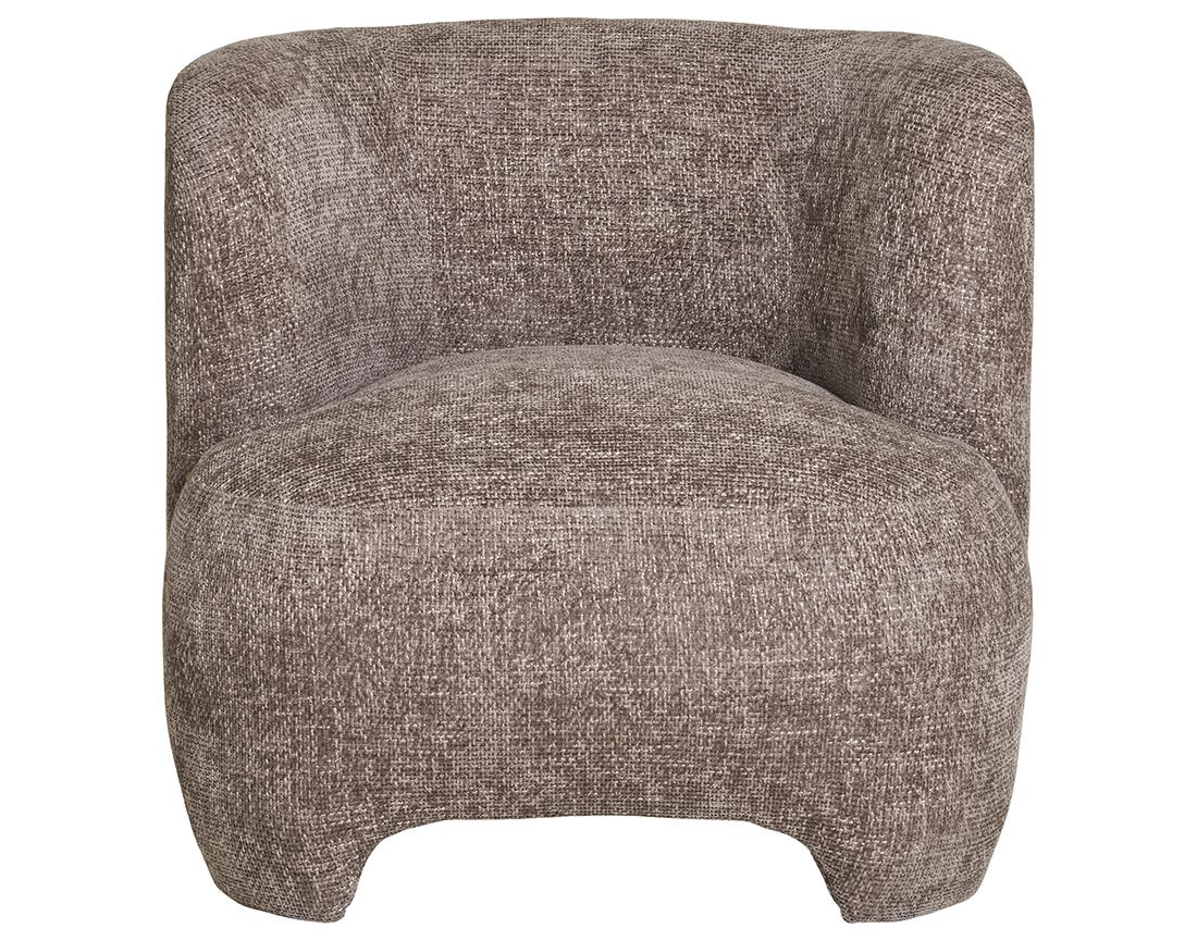 Fauteuil en tissu texturé Olbia