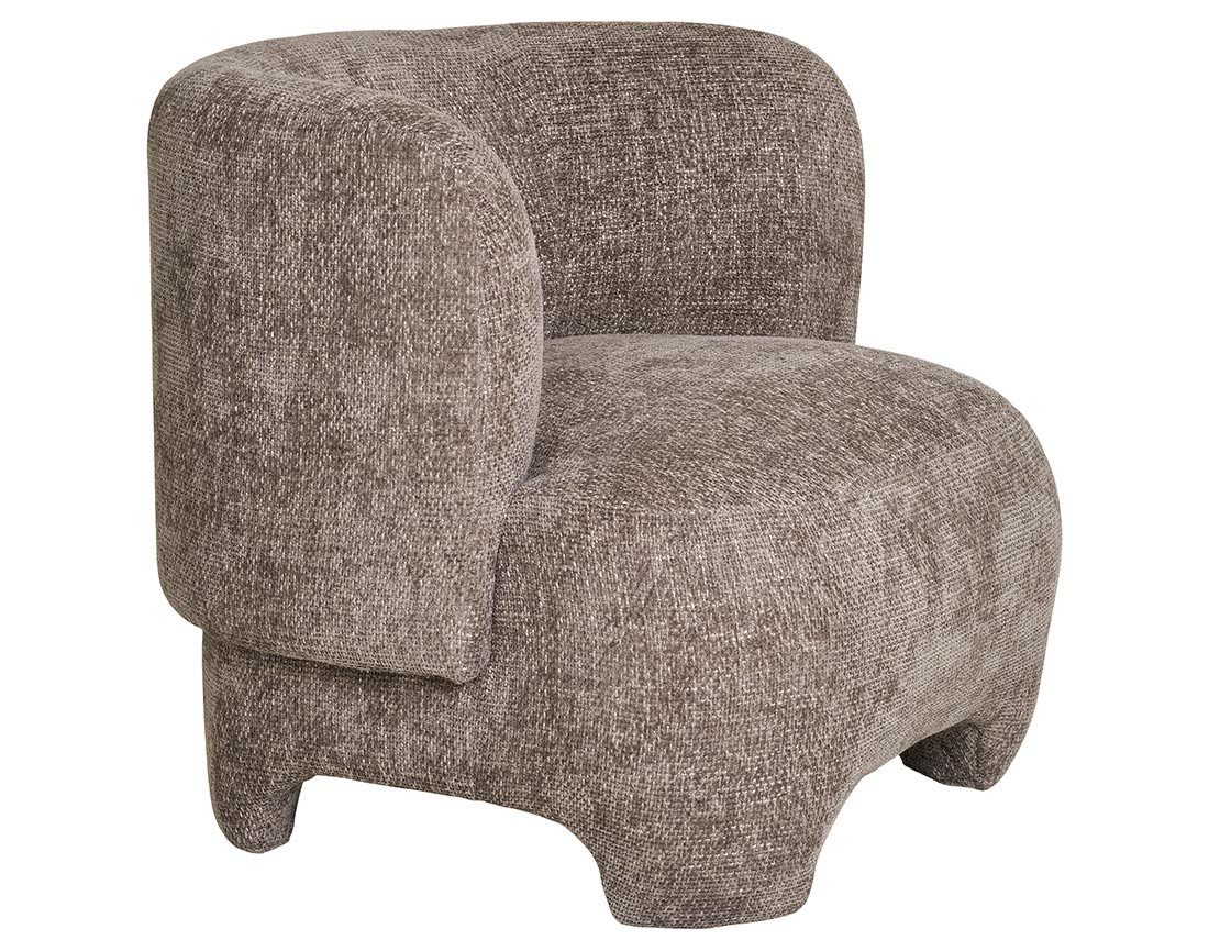 Fauteuil en tissu texturé Olbia
