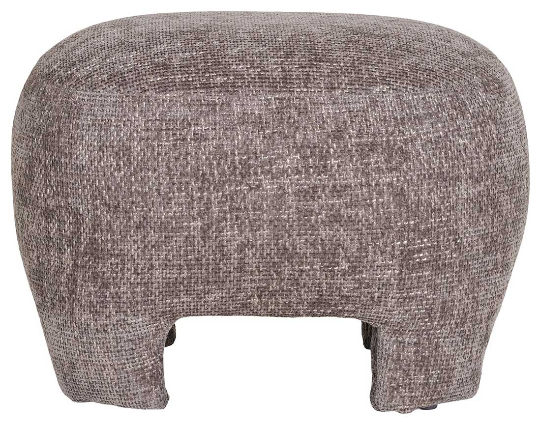 Pouf en tissu texturé Olbia