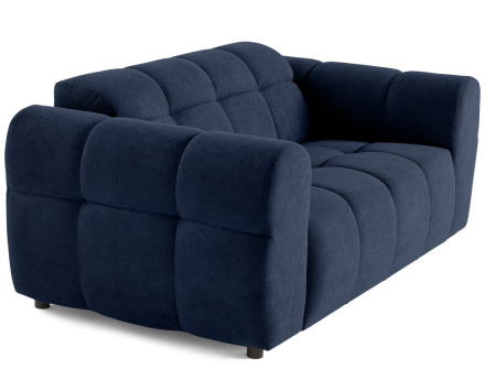 Canapé droit 2 places en tissu texturé Ray