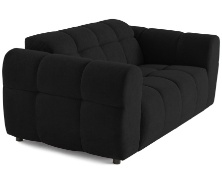 Canapé droit 2 places en tissu texturé Ray