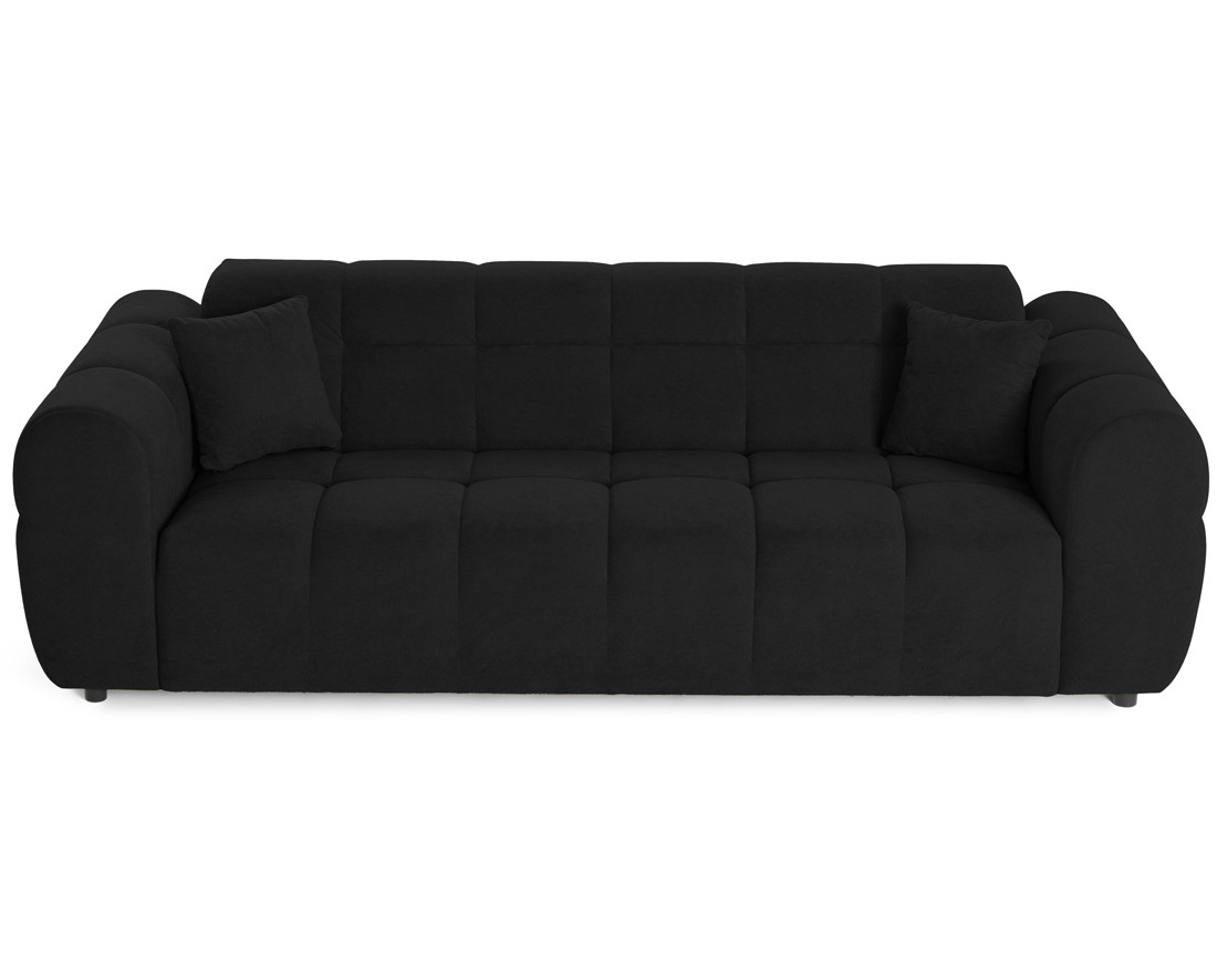 Canapé droit 3 places en tissu texturé Ray