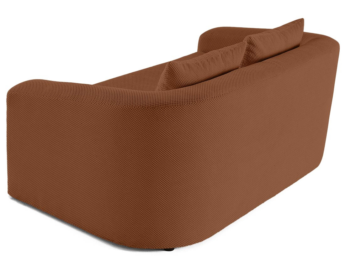 Canapé convertible déplimousse 2 places en velours texturé Nuvia