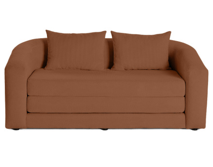 Canapé convertible déplimousse 2 places en velours texturé Nuvia