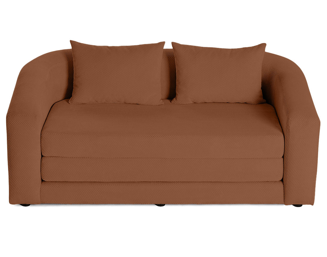 Canapé convertible déplimousse 2 places en velours texturé Nuvia